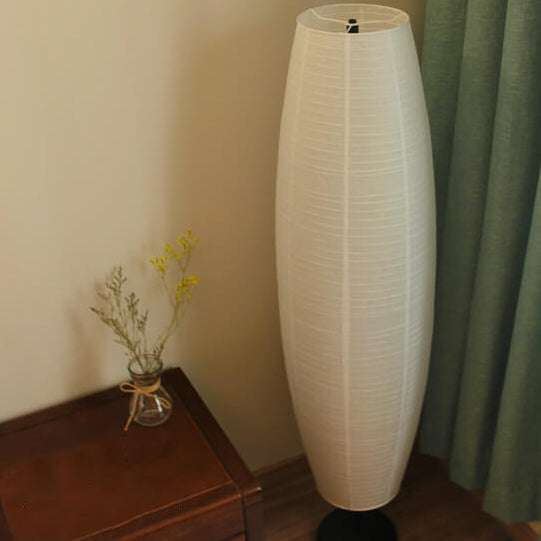 Tall Slim Paper Shade 2-Light Floor Lamp