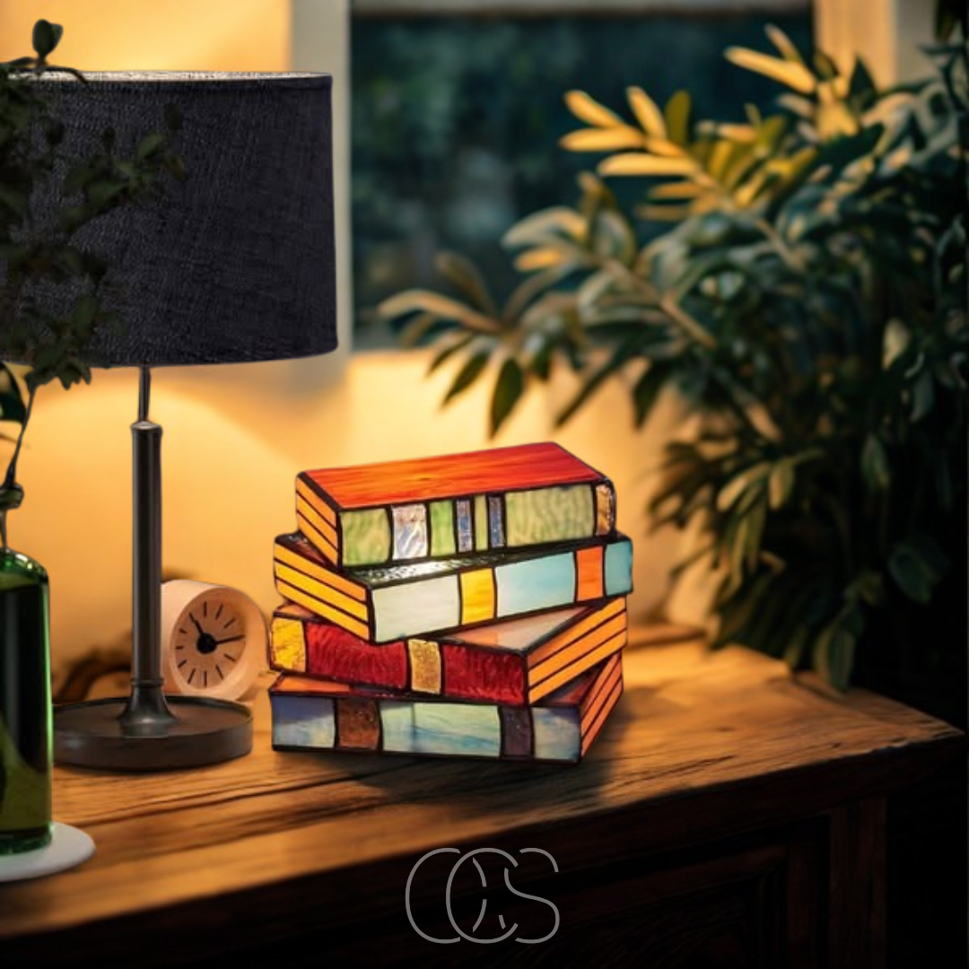 Elegant Glass Table Lamp for Home Decor and Reading