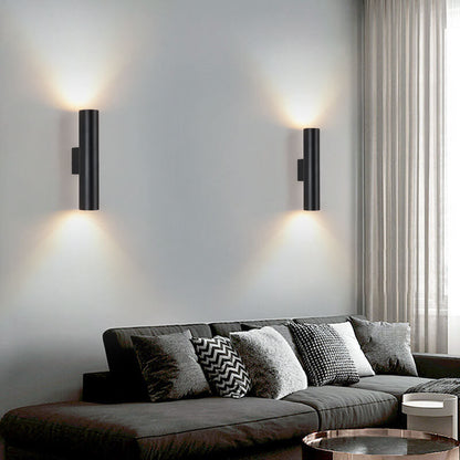 Contemporary Round LED 2-Light Wall Lamp