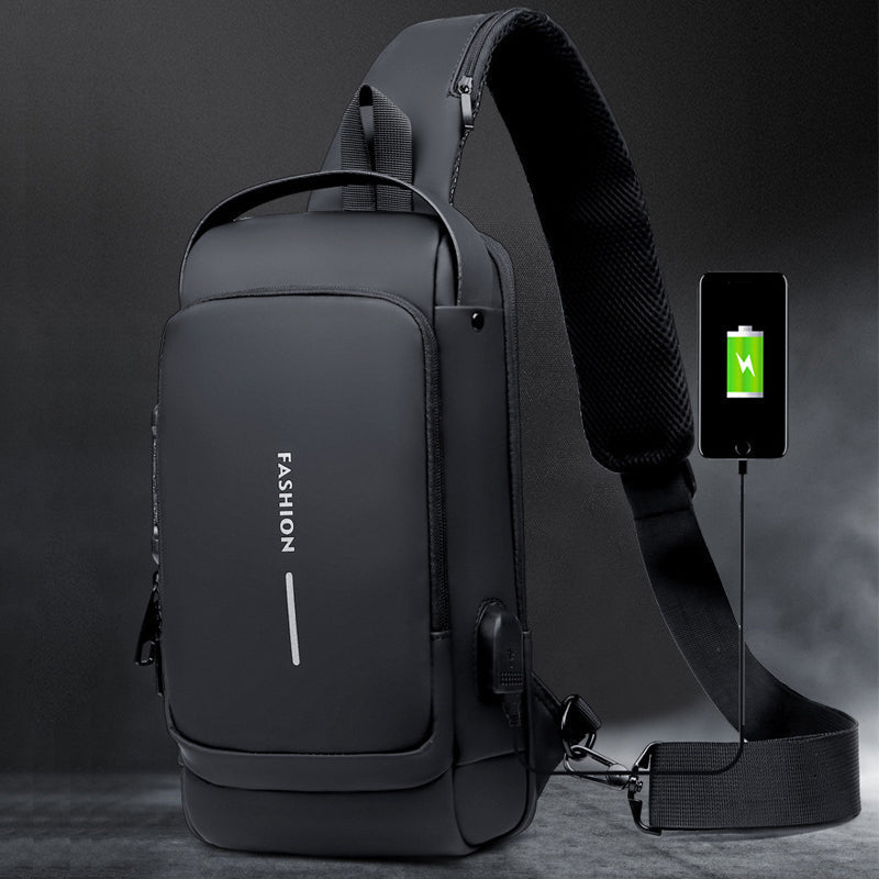 Secure Crossbody Bag with USB Charging Pocket