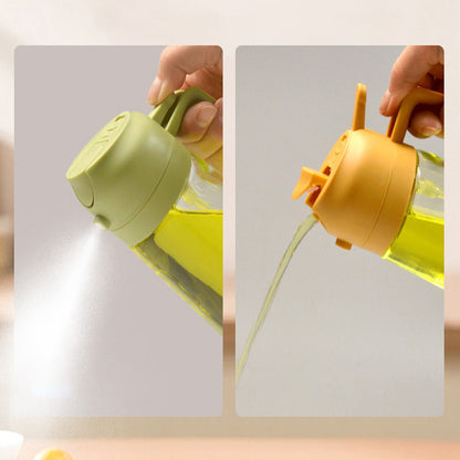 Versatile 2-in-1 Oil Spray Bottle