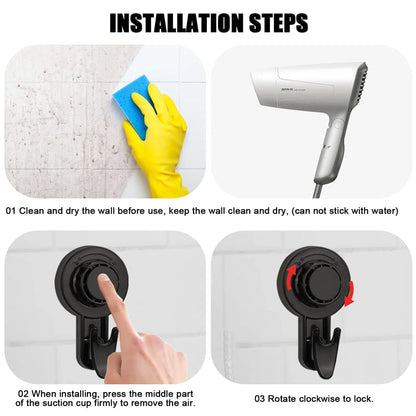 Adjustable Suction Cup Wall Hooks