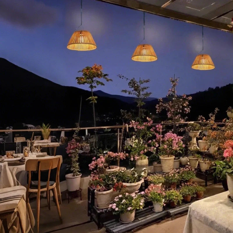 Outdoor Solar Powered String Lantern