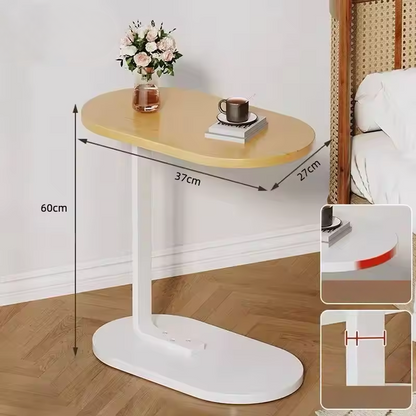 Space Saving C Side Table Modern Sleek Design