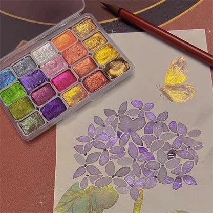 Vibrant Watercolor Art Paint Set 20 Colors