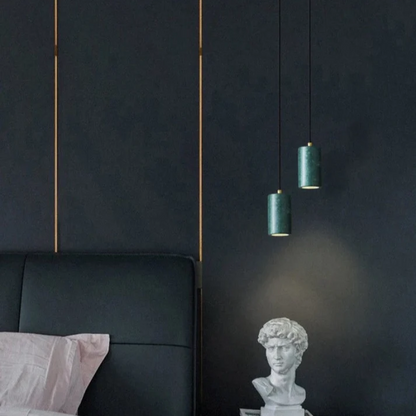Simple Marble Hanging LED Light