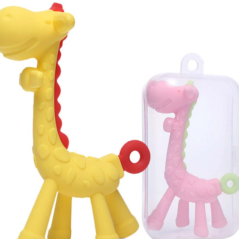 Soft Silicone Baby Teether Toy Giraffe