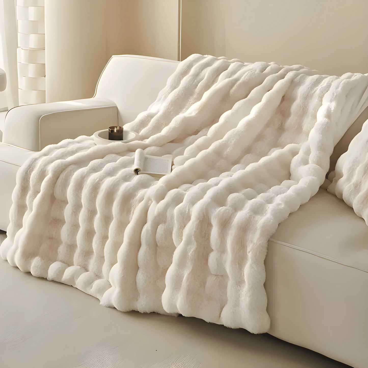 Plush Soft Fuzzy Throw Blanket for Cozy Comfort