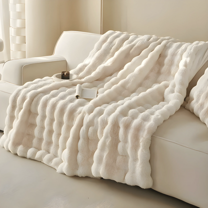 Plush Soft Fuzzy Throw Blanket for Cozy Comfort