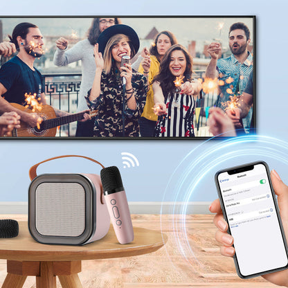 Fun Kids Portable Karaoke Machine with Wireless Mics