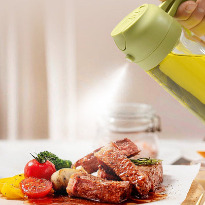 Versatile 2-in-1 Oil Spray Bottle