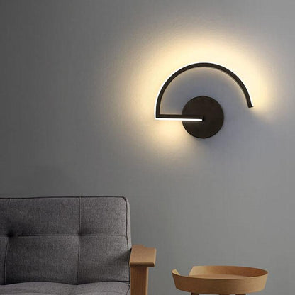 Slimline Curved Metal Wall Light