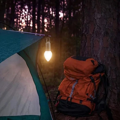 Vintage Portable LED Camp Lamp with USB Charger
