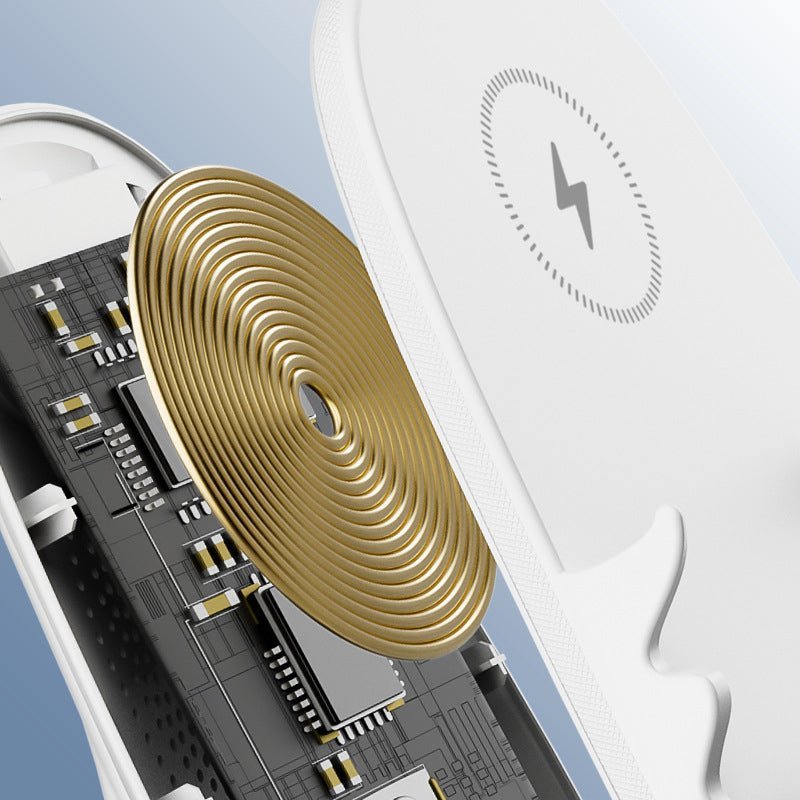 Compact Phone Stand with Fast Charging and Ergonomic Design