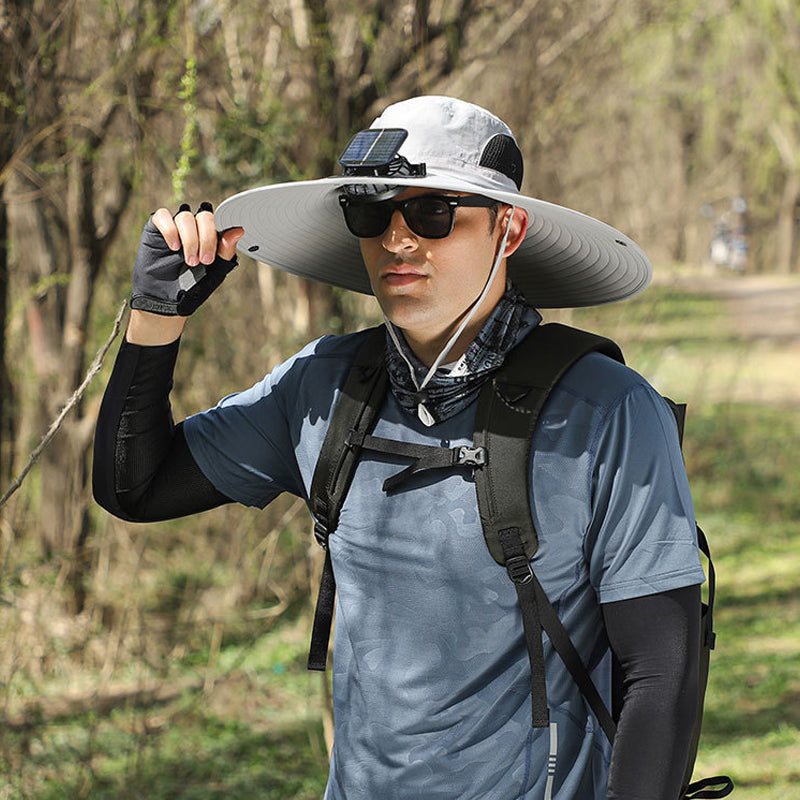 Waterproof Rechargeable Outdoor Fishing Cap Fan