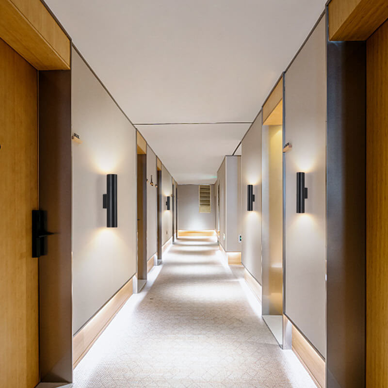 Contemporary Round LED 2-Light Wall Lamp