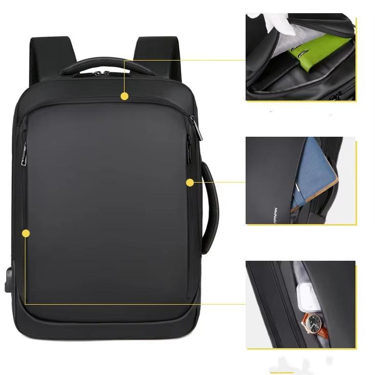 Waterproof Laptop Backpack with USB Charging Port