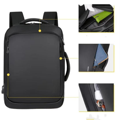 Waterproof Laptop Backpack with USB Charging Port
