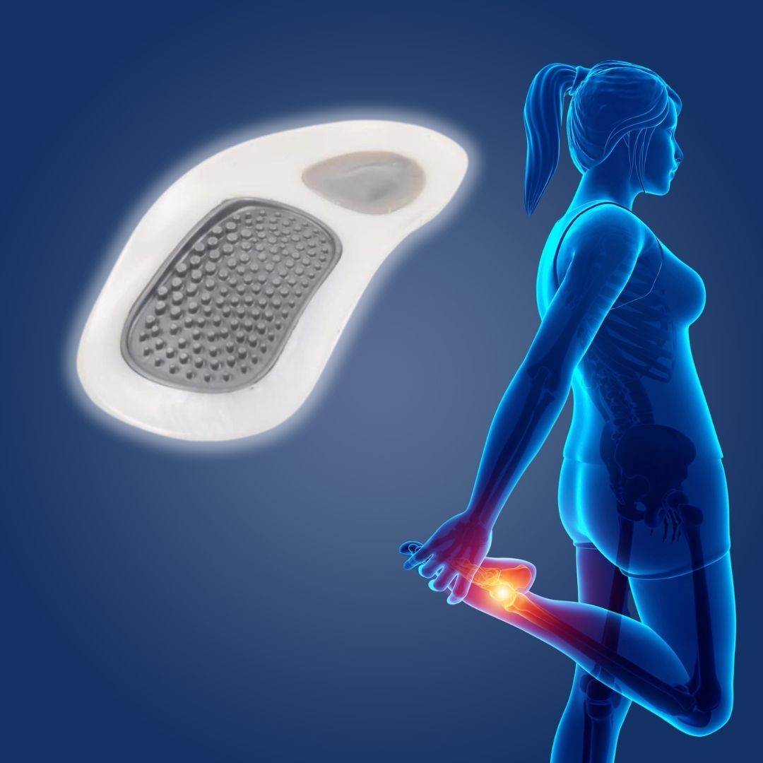 Gel Insoles for Heel Pain Relief and Arch Support - Fesara