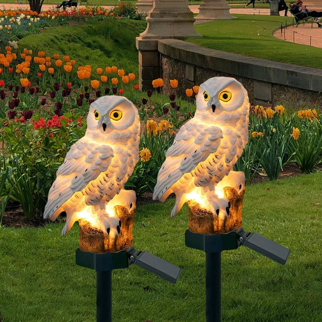 Outdoor Solar Powered Owl Garden Light - Fesara
