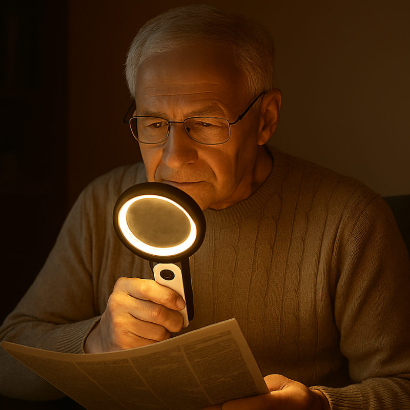 Portable 20X Large Print Magnifying Glass - Fesara