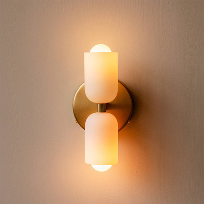 Contemporary Dual Head Wall Light