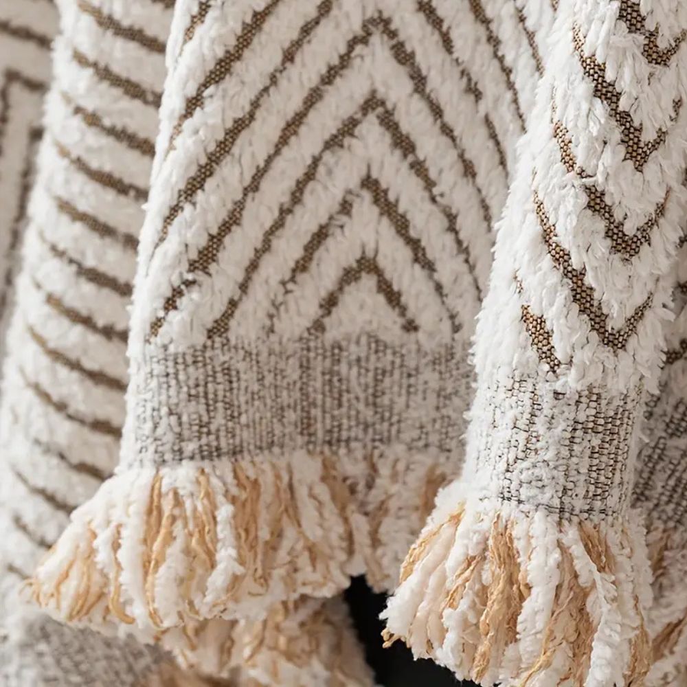 Stylish Sofa Cover with Classic Weave Design