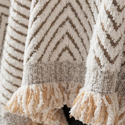 Stylish Sofa Cover with Classic Weave Design