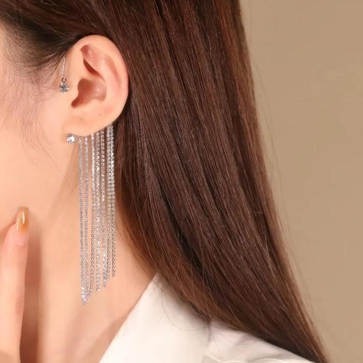 Sparkling Crystal Drop Earrings