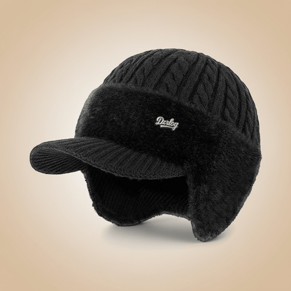 Warm Insulated Beanie Hat for Cold Weather