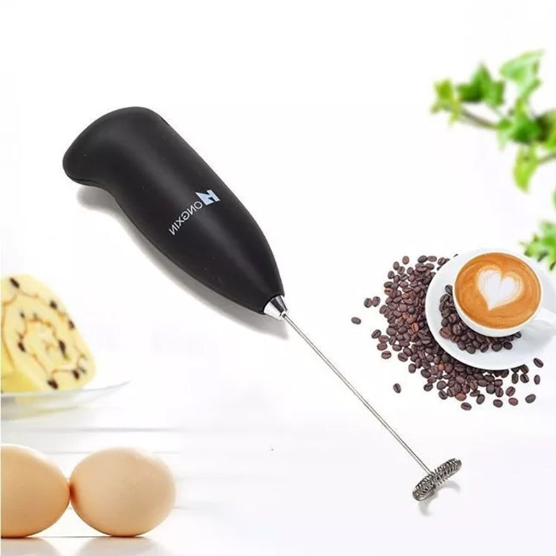 Compact Electric Milk Frother in Stainless Steel - Fesara