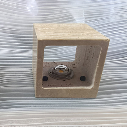 Simple Stone Outdoor LED Wall Sconce Light