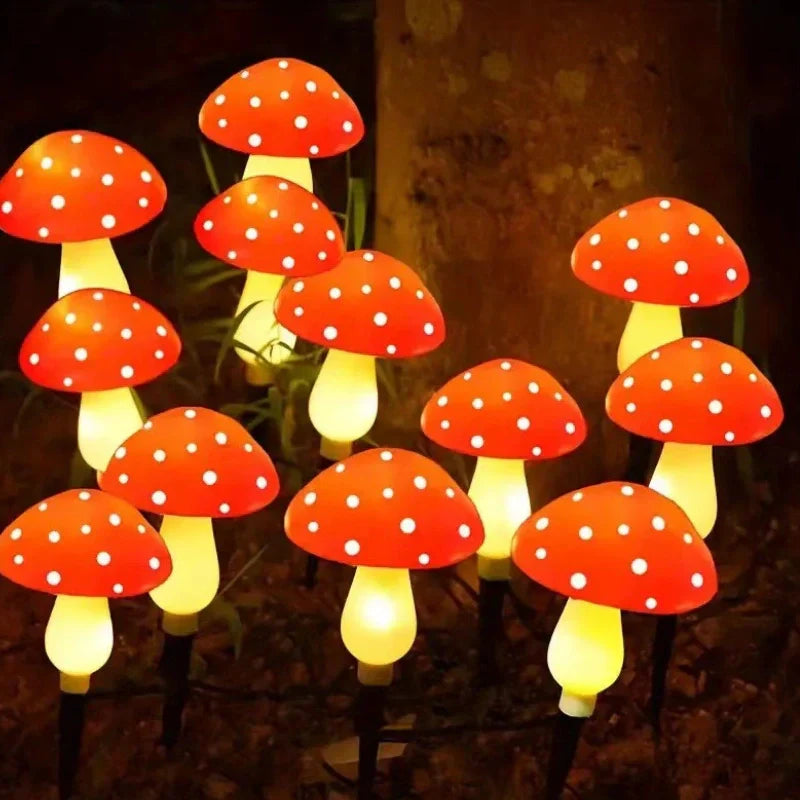 Solar Powered Mushroom Yard Lights