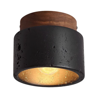 Rustic Stone Effect Ceiling Light