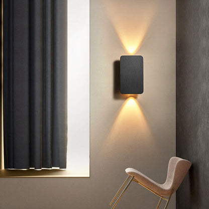 Simple Glass LED Wall Light 2 Pack