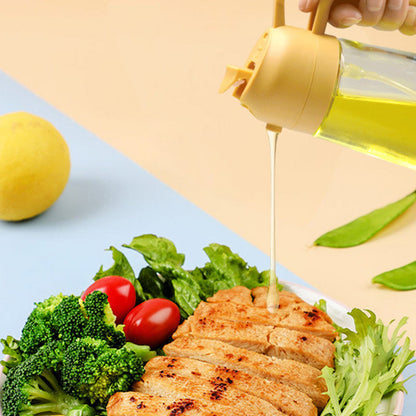Versatile 2-in-1 Oil Spray Bottle