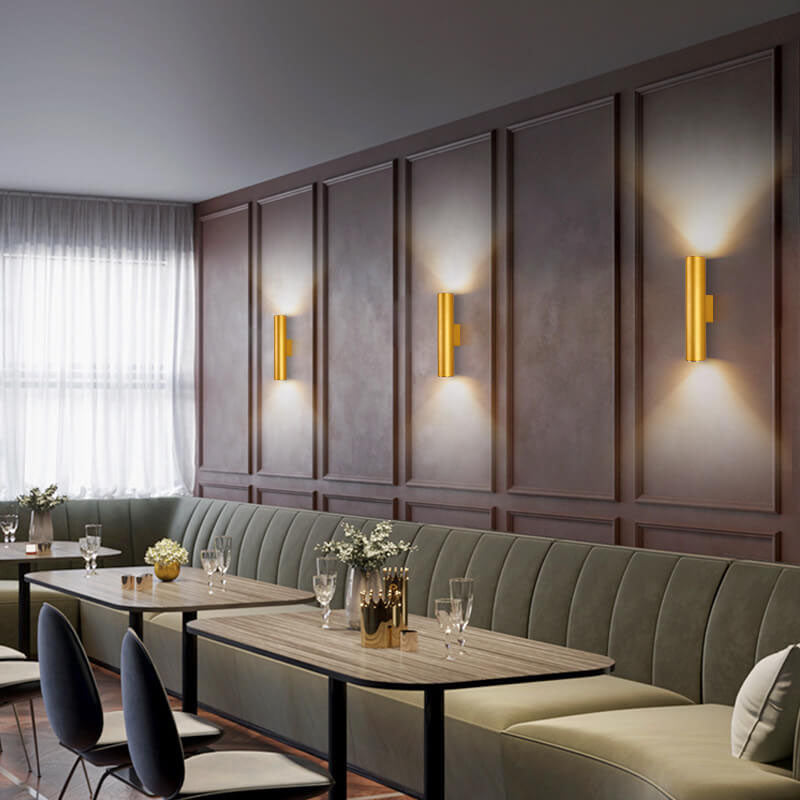 Contemporary Round LED 2-Light Wall Lamp