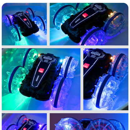 Fast RC Amphibious Stunt Car with Dual Remotes