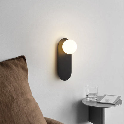 Simple Elegant Glass Wall Sconce Light