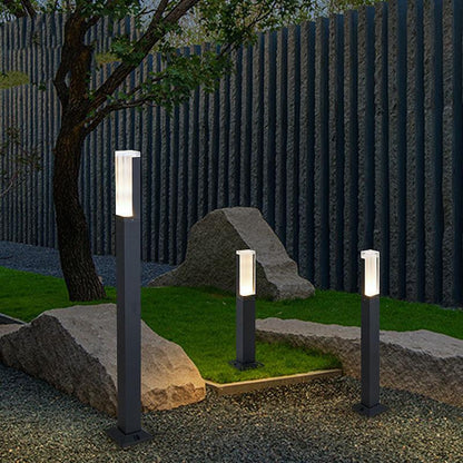 Contemporary Outdoor Solar Pathway Lamp