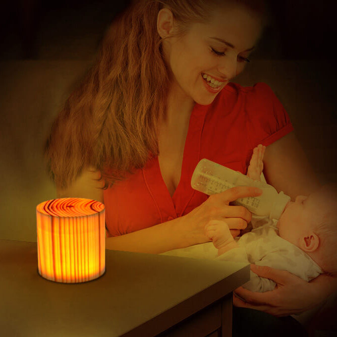 Modern Wooden LED Bedside Table Lamp
