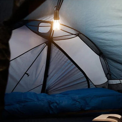Vintage Portable LED Camp Lamp with USB Charger