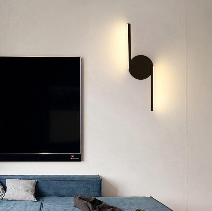 Modern LED Curved Wall Light with Aluminium Finish