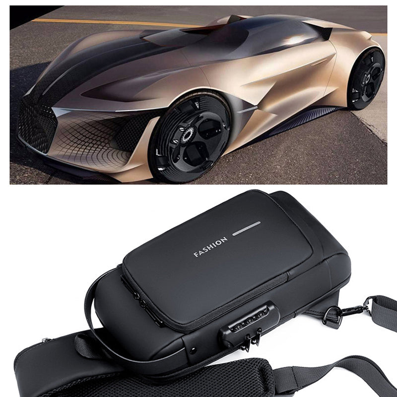 Secure Crossbody Bag with USB Charging Pocket