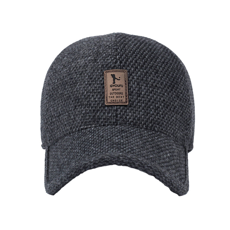 Warm Beanie Baseball Cap with Ear Flaps - Fesara