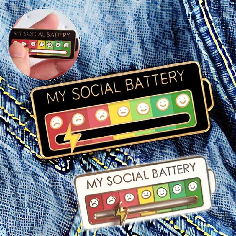 Colorful Mood Indicator Pin Badge