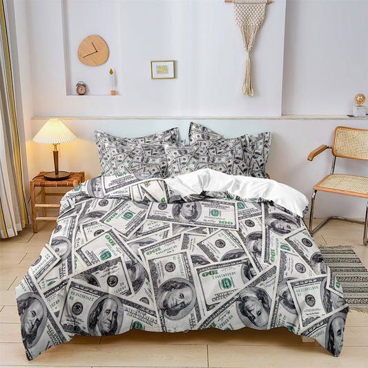 Luxury Money Theme Kids Bedding Set - Fesara