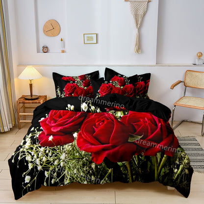 Beautiful Floral Pattern Bedding Set - Fesara