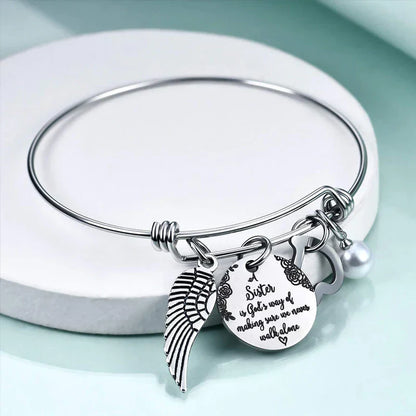 Inspirational Sister Quote Bangle