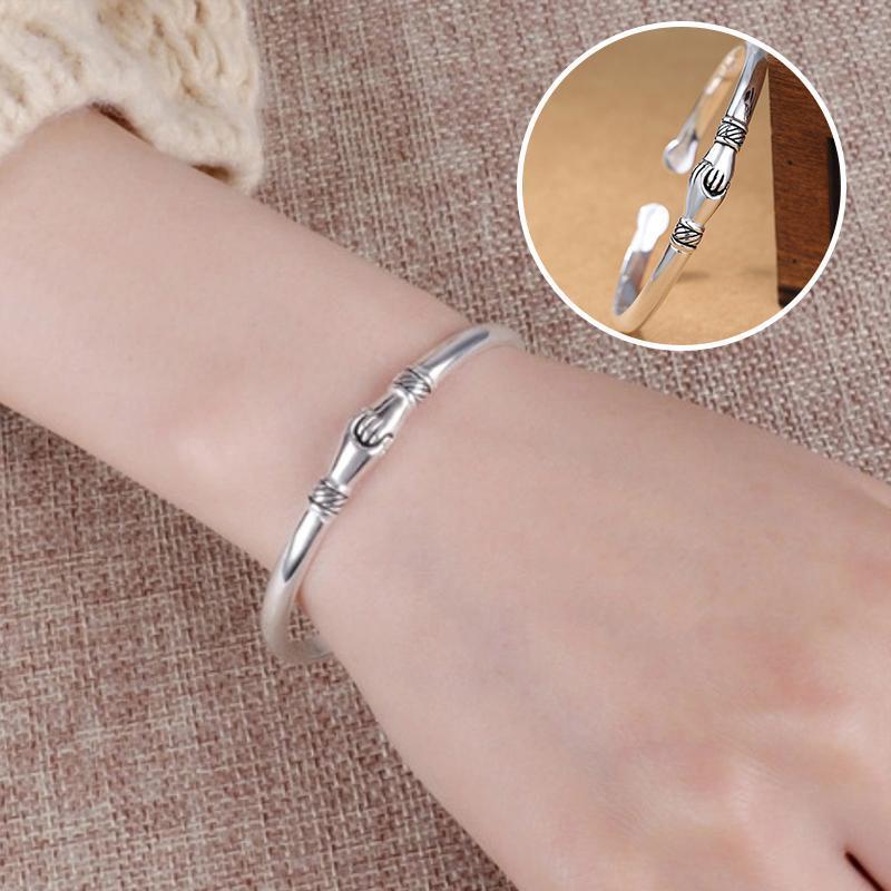 Best Friends Handshake Charm Bracelet - Fesara